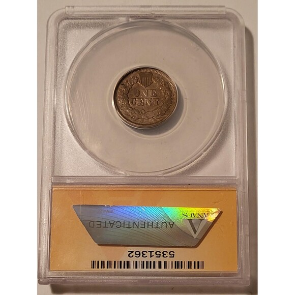 1862 Indian Head Cent S-3 XF45 ANACS - Picture 2 of 4